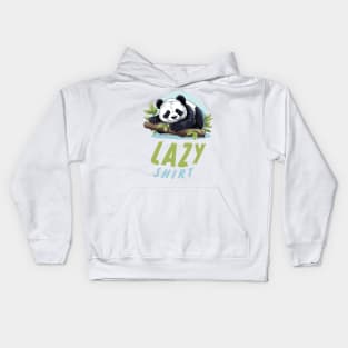 This Is My Lazy Shirt - Lazy Cute Panda - Funny Kids Hoodie